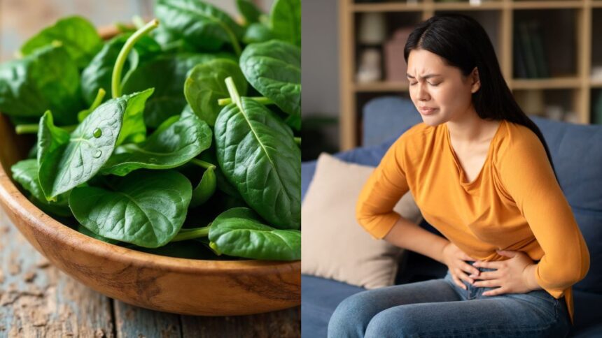 Looking for a remedy for period pain? Consuming spinach can be helpful